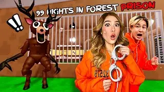 WE ESCAPED 99 NIGHTS IN THE FOREST PRISON RUN IN ROBLOX (OBBY)