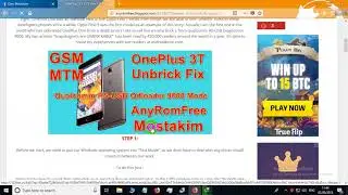 OnePlus 3T / 3 / 2 And X Unbrick Fix Qualcomm HS-USB Qdloader 9008 Mode Flash File Just Solution