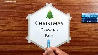 Christmas Drawing Oil Pastels / Merry Christmas Drawing / Christmas Drawing Scenery