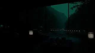Quiet Rain Sounds by a Pondside Cabin 🌧 (No Ads) | Peaceful Dark Bedroom Ambience for Deep Sleep