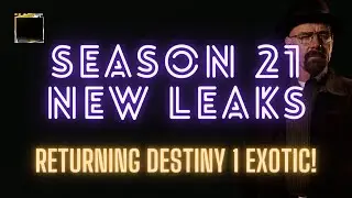 NEW SEASON OF THE DEEP LEAKS! RETURNING DESTINY 1 EXOTIC! DESTINY 2 LIGHTFALL 