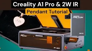 Engraving a metal pendant: Creality A1 Pro & 2W IR laser #laserengraving #metalengraving #infrared