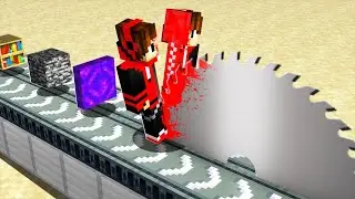 Minecraft, But I Can CUT Open Anything  !!!!