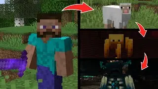 MINECRAFT pero ME CONVIERTO en CADA MOB que MATO