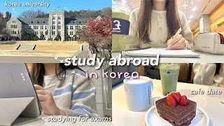 study abroad in Korea preparing for finals, cafe date, pop-up stores, life lately ep.7