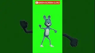 Bunny Dancing Green screen animation #greenscreen #chromakey