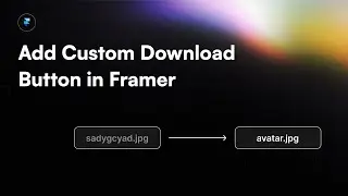 How to : Add Custom Download Button in Framer