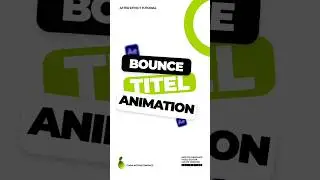 BOUNCE TITLE ANIMATION _ #shorts #motiongraphics #aftereffectstutorials #youtubeshorts