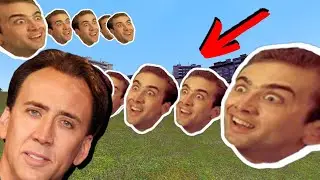 Trying to escape from Nicolas Cage Nextbot horde in gmod