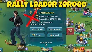 Lords Mobile - We zeroed a  3v3 rally leader with 2.4b might. Rallies from strongest guild in LM