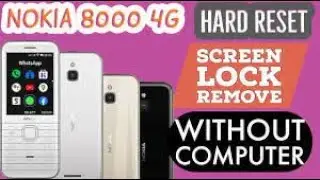 nokia ta 1311(8000 4G) hard reset | nokia 8000 4g hard reset