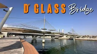 Pedestrian GLASS BRIDGE in Lusail Doha Qatar