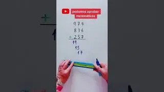 Truco matemático para Sumar con llevadas o sumar llevando