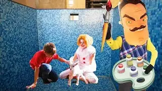 Привет сосед рисует Оно (IT) и Пеннивайз оживает