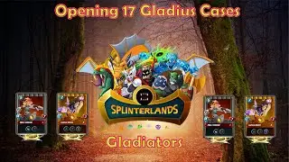 Splinterlands 17 gladius Cases packs opening with power and blood stones got gold foil legendary