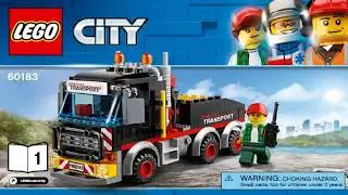 Лего Сити 2018 Перевозчик вертолёта LEGO City Great Vehicles HEAVY CARGO TRANSPORT 60183 #1