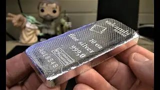 10oz Valcambi Suisse Patterned Silver Bar