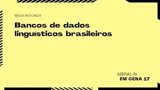 Bancos de dados linguísticos brasileiros