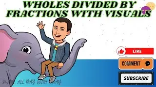Whole Numbers Divided By Fractions Visuals