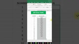 Identify Odd or Even Numbers in Your Data using ISEVEN function in Excel in Tamil