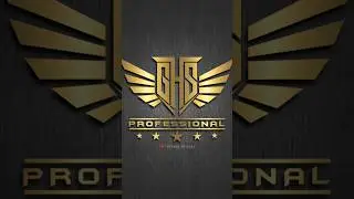 Desain Logo Monogram Inisial GHS dengan Logo Sayap