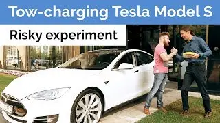 Tow-charging Tesla Model S. How to use a rope instead of Supercharger