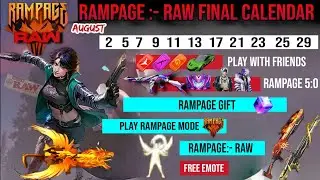 NEW EVENT RAMPAGE 5.0 | New Event Calendar Free Rewards | Store Gaming