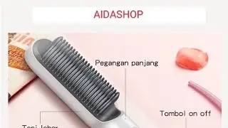 Catokan rambut 2 in 1 Pelurus Rambut sisir listrik