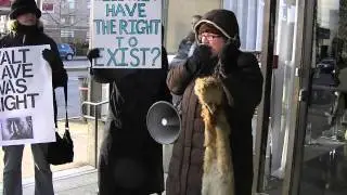Walt Rave remembered with fur and population protests