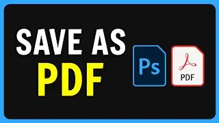 How To CREATE PDF FILE in Adobe Photoshop | How To Export PDF in Photoshop