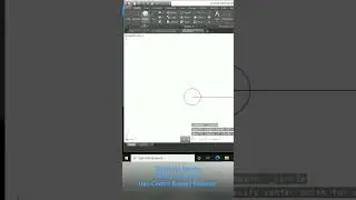 Draw Circle Using Centre Radius Method on AutoCAD (Full video in description) 