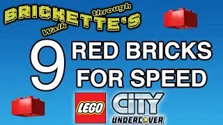 LEGO City Undercover 9 RED BRICKS for SPEED 100% guides