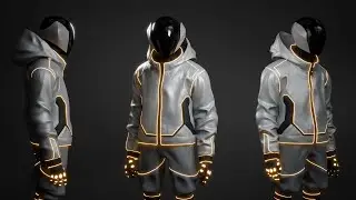 Cyberpunk Dancer in blender and substance painter - 3d modeling sculpting and texturing