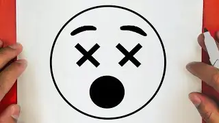 HOW TO DRAW THE DIZZY EMOJI,STEP BY STEP, DRAW Cute things