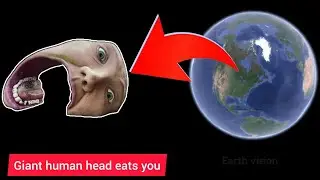 Giant human face eats you  found on Google earth!