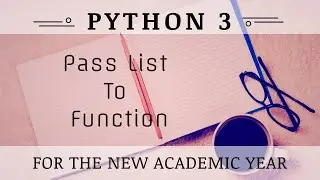 Pass List To Function