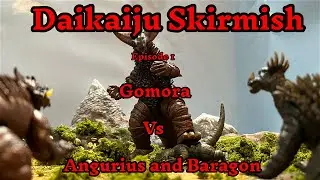 Daikaiju Skirmish Episode 1: Gomora vs Angurius and Baragon (godzilla series)