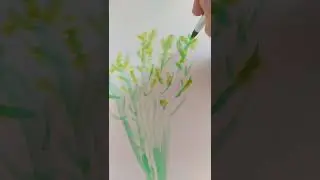 рисуем мимозу на 8 марта. часть 2.цветки
