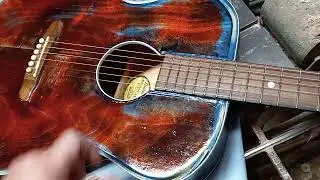 Guitar reconstruction Swampyankee/Redneck style Part 4