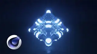 Abstract Sci-Fi Structure Cinema 4D Tutorial! (Free Materials!)