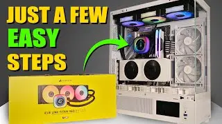 How To Install Corsair iCue Link Titan RX AIO CPU Cooler