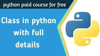 Class in python object oriented programming #23
