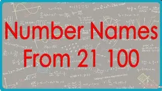 Number Names   From 21 100