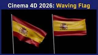 Cinema 4D 2026: Waving Flag