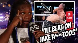 😂 Claressa Shields CALLS OUT 'Basic' Jake Paul to RUN THE FADE after Nate Diaz Fight!