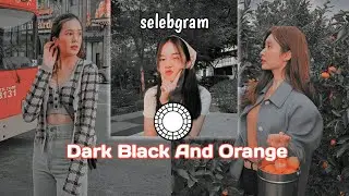 Tutorial edit foto selebgram di VSCO full pack || Dark Black And Orange || 2020