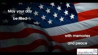 Digital Signage Content Template for Memorial Day Greeting
