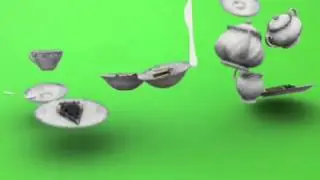 Green Screen FX, Floating Cutlery (Ghost) 320p