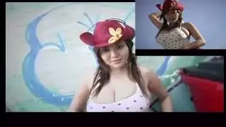 yoko matsugane poses wearing seductive cowgirl outfit