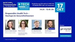 BASECAMP Themenwoche: Responsible Health Tech – Startups im Gesundheitswesen